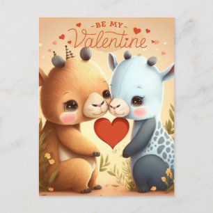 Seien Sie meine Valentine Magnetic Einladung Postkarte