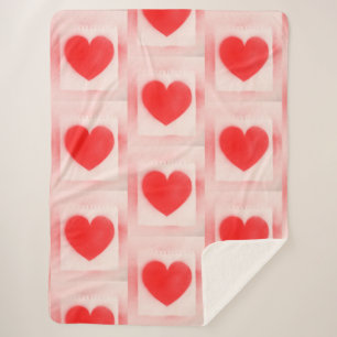 Seien Sie meine Valentine Red heart Note Notebook  Sherpadecke