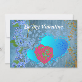 Seien Sie meine Valentine Romantische Rose, die He