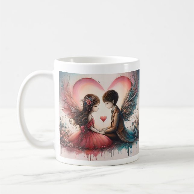 Seien Sie meine Valentine-Tasse Kaffeetasse (Links)