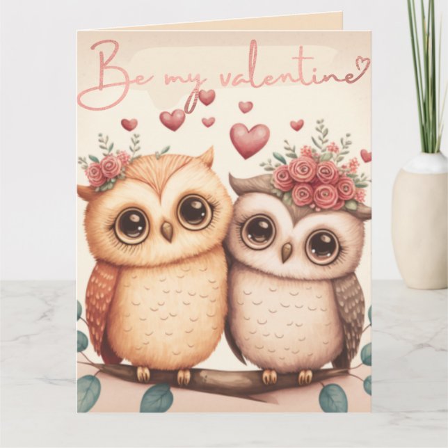 Seien Sie meine Valentinerkarte Dankeskarte (Vorderseite)