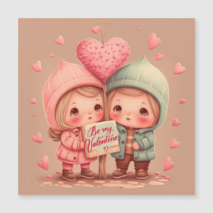 Seien Sie meine Valentinerkarte Magnetkarte