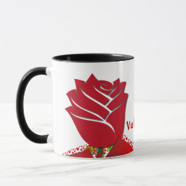 Seien Sie meine Valentinische Rote Rose Romantisch Tasse