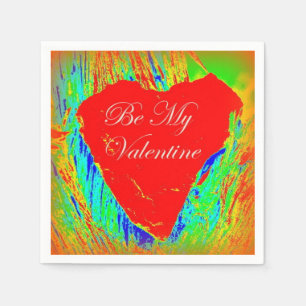 Seien Sie meine valentinischen Party-Servietten Serviette
