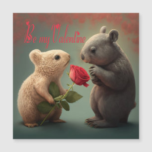 Seien Sie meine Valentinkarte Magnetkarte