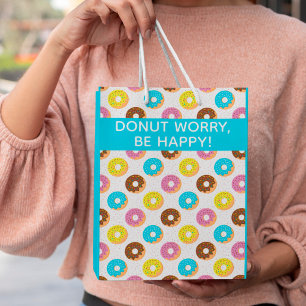 Seien Sie mit Sprinklen zufrieden Mittlere Geschenktüte