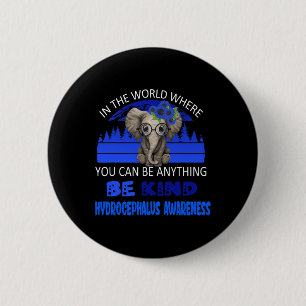 Seien Sie nett Hydrocephalus Awareness Elephant Re Button