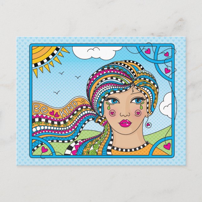 Seien Sie nett_ Postkarte (Vorderseite)