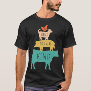 Seien Sie nett zu jeder Art von Tierliebhabern Veg T-Shirt