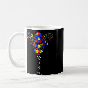 Seien Sie nette Autismus Bewusstsein Liebe Puzzle Kaffeetasse