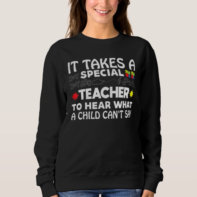 Seien Sie nette Autismus Bewusstsein Rainbow Trend Sweatshirt (Vorderseite)