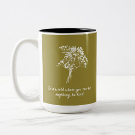 Seien Sie nette Blume Zweifarbige Tasse