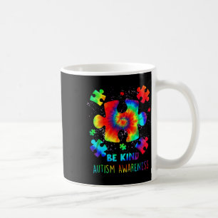 Seien Sie nette Puzzleteile Gefärbte Krawatte Auti Kaffeetasse