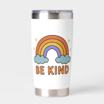 "Seien Sie netter Regenbogen - farbenfrohe Zitatge