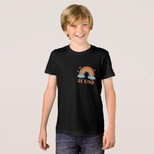 "Seien Sie netter Regenbogen - farbenfrohe Zitatge Tri-Blend Shirt