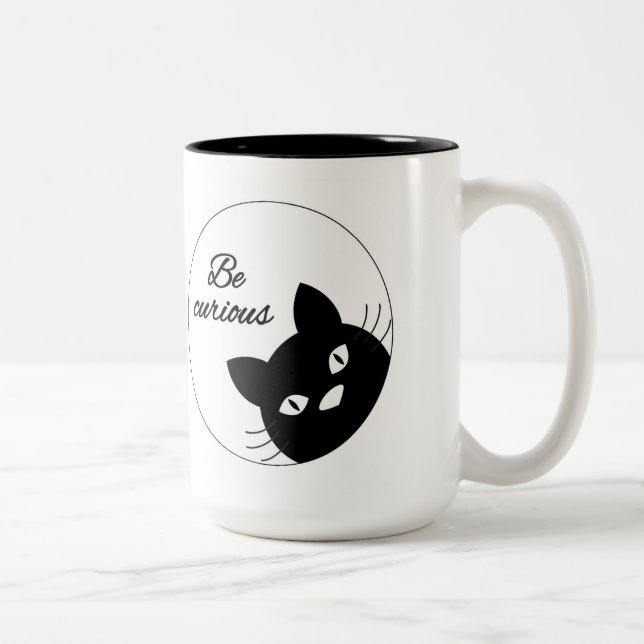 Seien Sie neugierig Zweifarbige Tasse (Rechts)