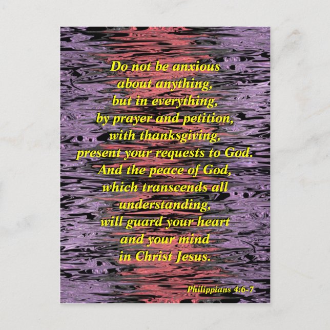 Seien Sie nicht ängstlich (verzogen) - Postkarte (Vorderseite)