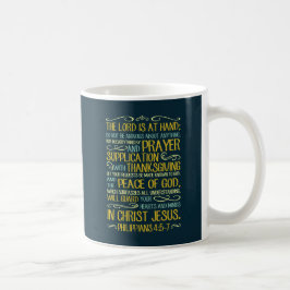 Seien Sie nicht besorgte - Philippians-4:5 - 7 Tasse