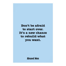 Seien Sie nicht davor, von vorne anzufangen. Es is