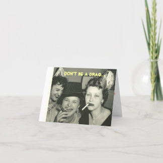 Seien Sie nicht ein Widerstand… lassen uns Party Karte