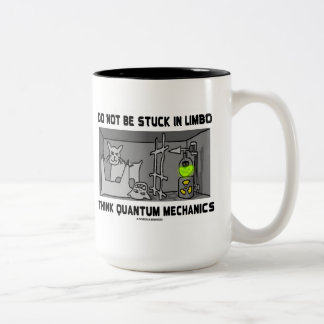 Seien Sie nicht in der Schwebe denken Zweifarbige Tasse