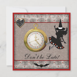 Seien Sie nicht späte Alice-Hexe, die Einladung