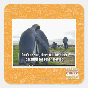 Seien Sie nicht traurig Quadratischer Aufkleber