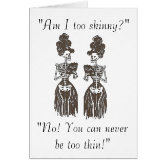 Seien Sie nie! zu dünn: Haut u. Knochen sprechen