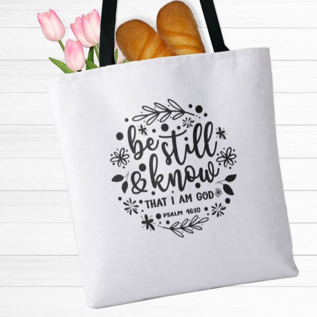 Seien Sie noch inspirierend (An inspirational tote bag to remind you that God is with you.)
