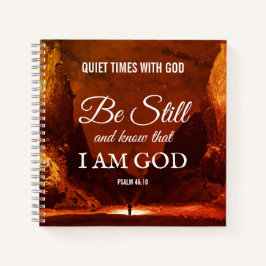 SEIEN SIE NOCH UND KENNEN Sie leise Zeit Gebet Notizbuch