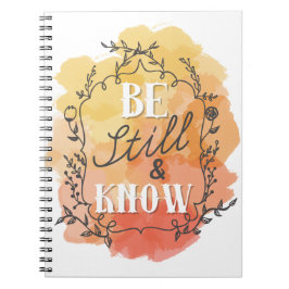 Seien Sie noch und kennen Sie Notizbuch Notizblock