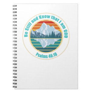 Seien Sie noch und wissen, ich bin Gott Bible Vers Notizblock