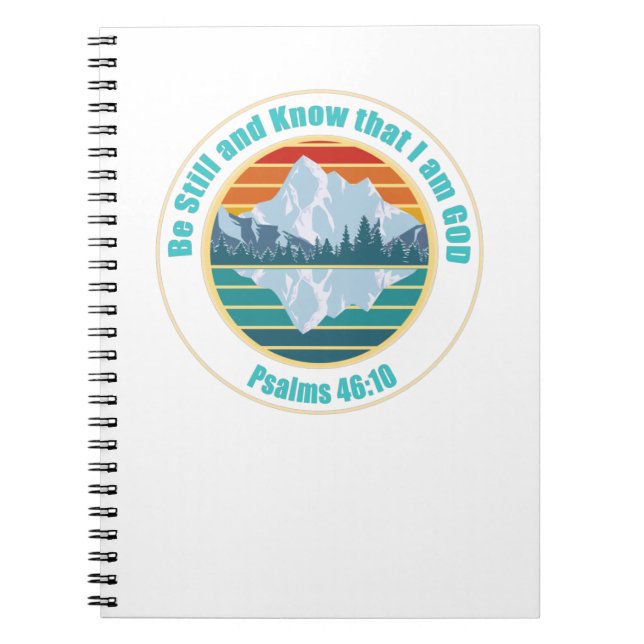 Seien Sie noch und wissen, ich bin Gott Bible Vers Notizblock (Vorderseite)