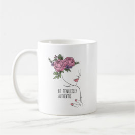 Seien Sie ohne Angst authentische Rose Kaffeetasse