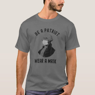 Seien Sie Patriot Tragen Sie eine Maske Coole Impf T-Shirt