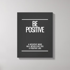 Seien Sie positiv Canvas Print - Moderne Kunst Leinwanddruck