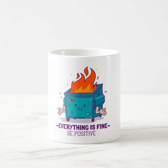 Seien Sie positiv inspirierend Kaffeetasse (Mittel)