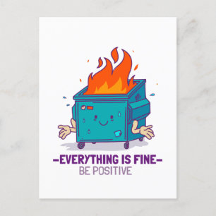 Seien Sie positiv inspirierend Postkarte