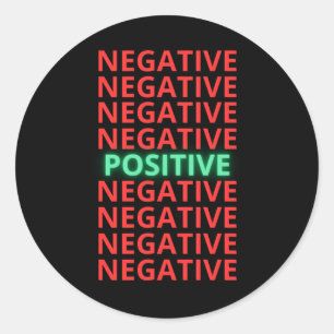 Seien Sie positiv Vibes Self Liebe Happiness Stick Runder Aufkleber