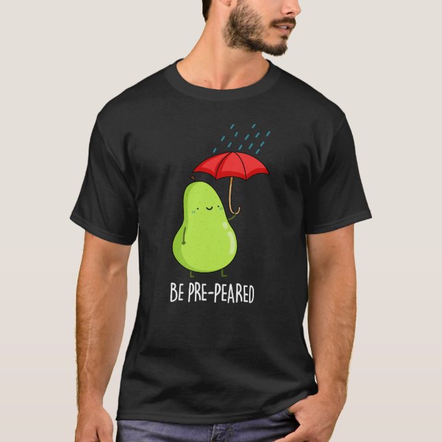 Seien Sie präpezifische, sonnige Birne in Regen pu T-Shirt (Vorderseite)