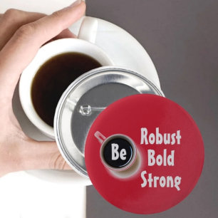 Seien Sie robuste und kräftige Kaffeemaschine Button