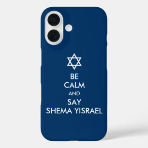Seien Sie ruhig und sagen Sie Shema Yisrael iPhone 16 Hülle