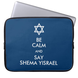 Seien Sie ruhig und sagen Sie Shema Yisrael Laptopschutzhülle