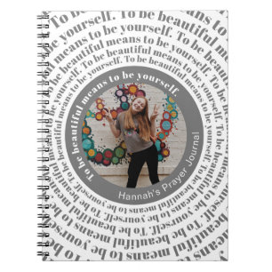 Seien Sie schön Custom Foto Prayer Journal Notizblock