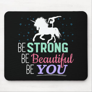 Seien Sie schön - Gymnastik Einhorn Mousepad