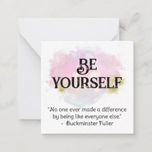 *~* SEIEN SIE SELBST AP62 Buckminster Flat Note Ca Mitteilungskarte