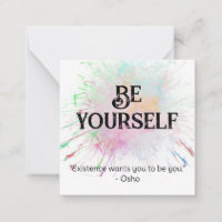 *~* SEIEN SIE SELBST AP62 Osho Liebe Self-Flat Not