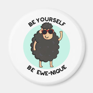 Seien Sie selbst Ewenique Funny Sheep Pub Magnet