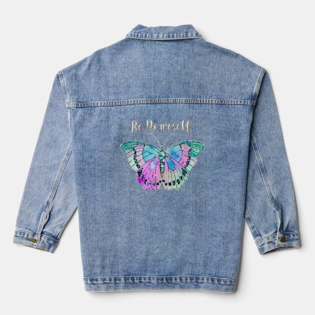 Seien Sie selbst Jeansjacke (Rückseite)