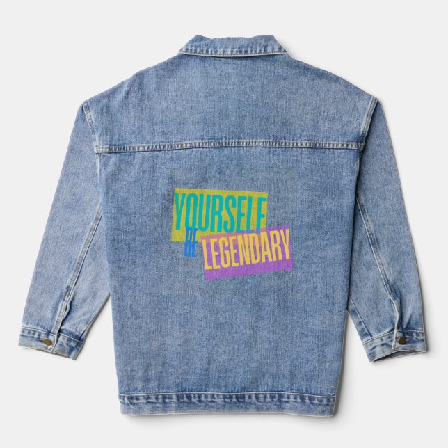 Seien Sie selbst Jeansjacke (Rückseite)